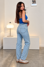 Jean Straight Fit Taille Haute