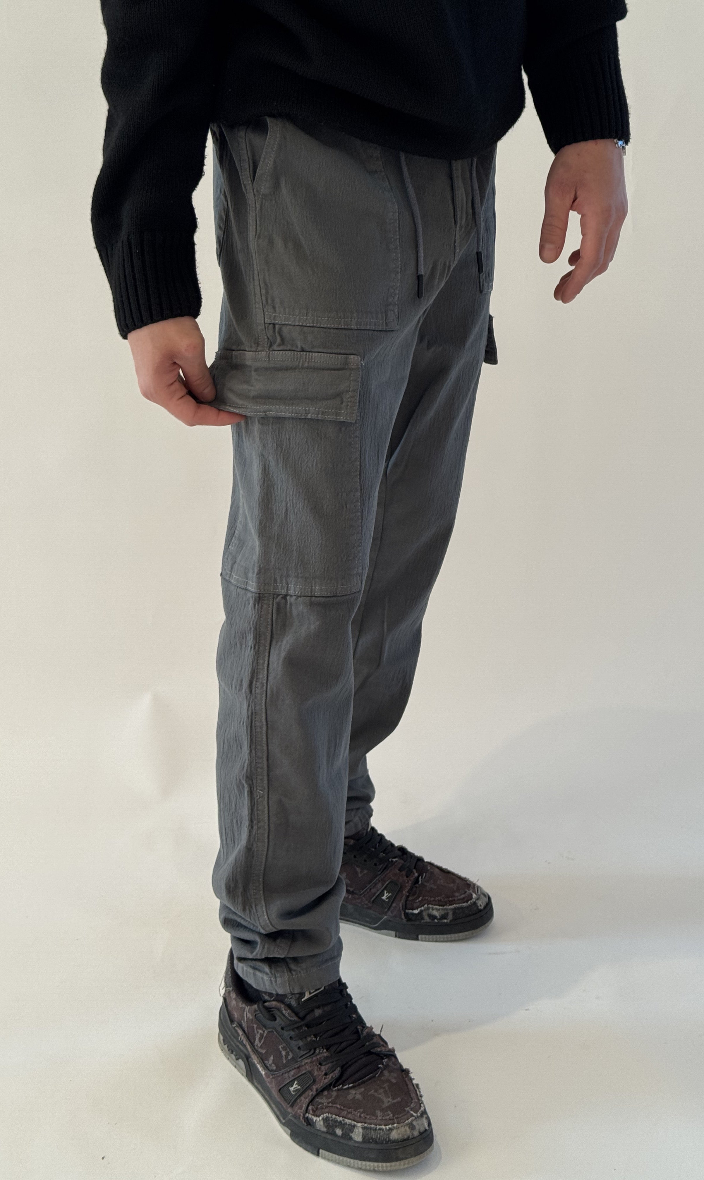 Pantalon Cargo Taille élastiquée