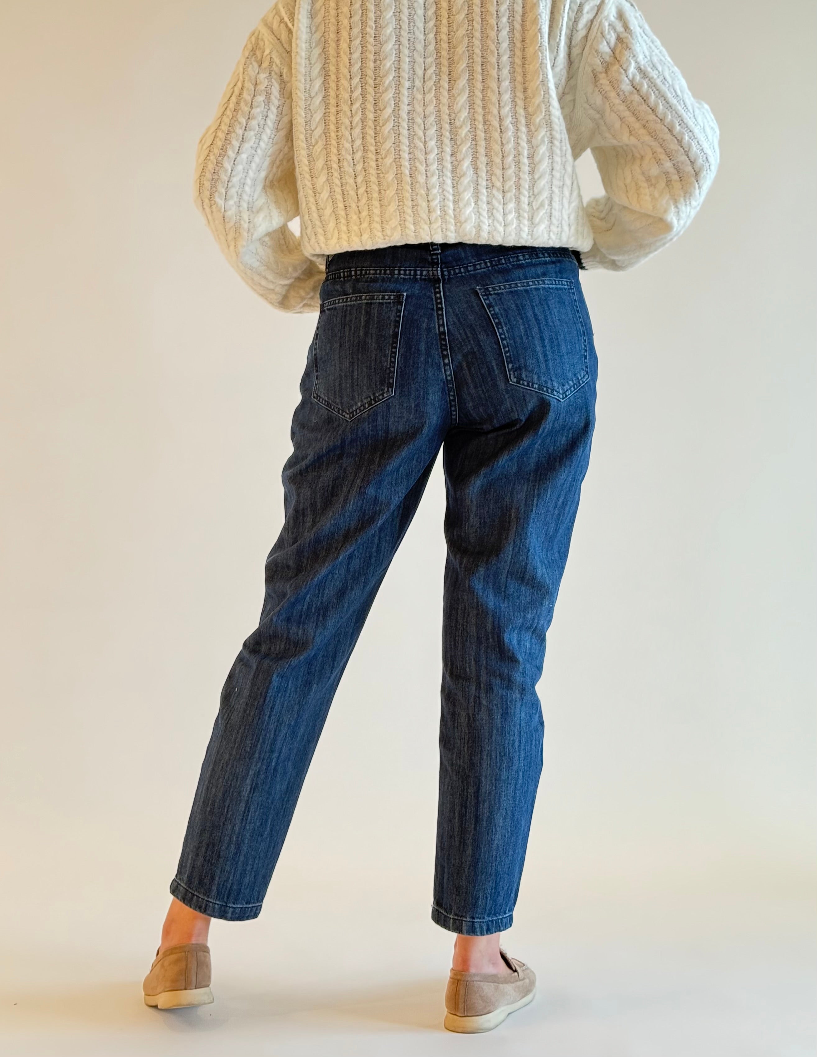 Jean Mom fit confort