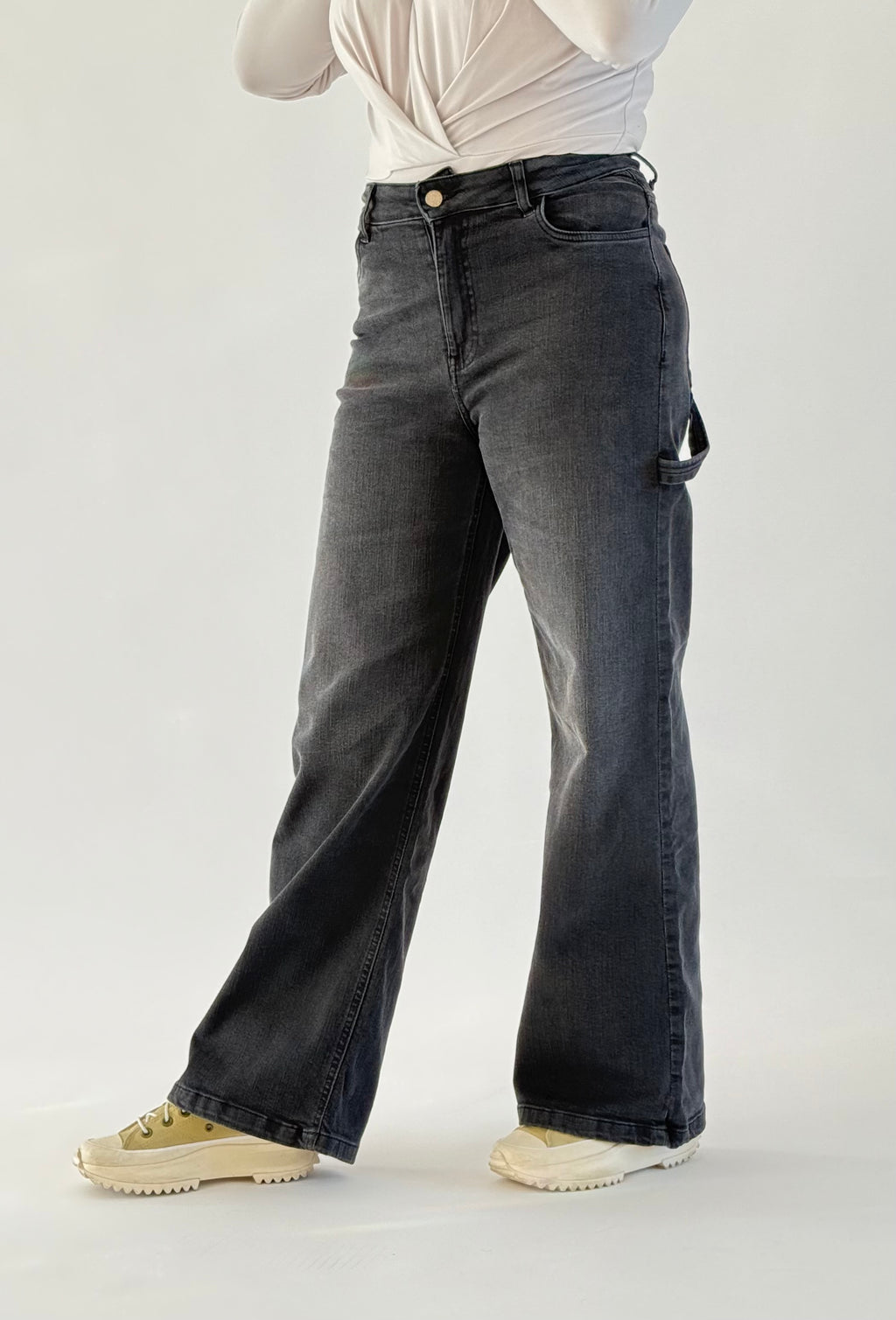 Jean Baggy ample à poche marteau