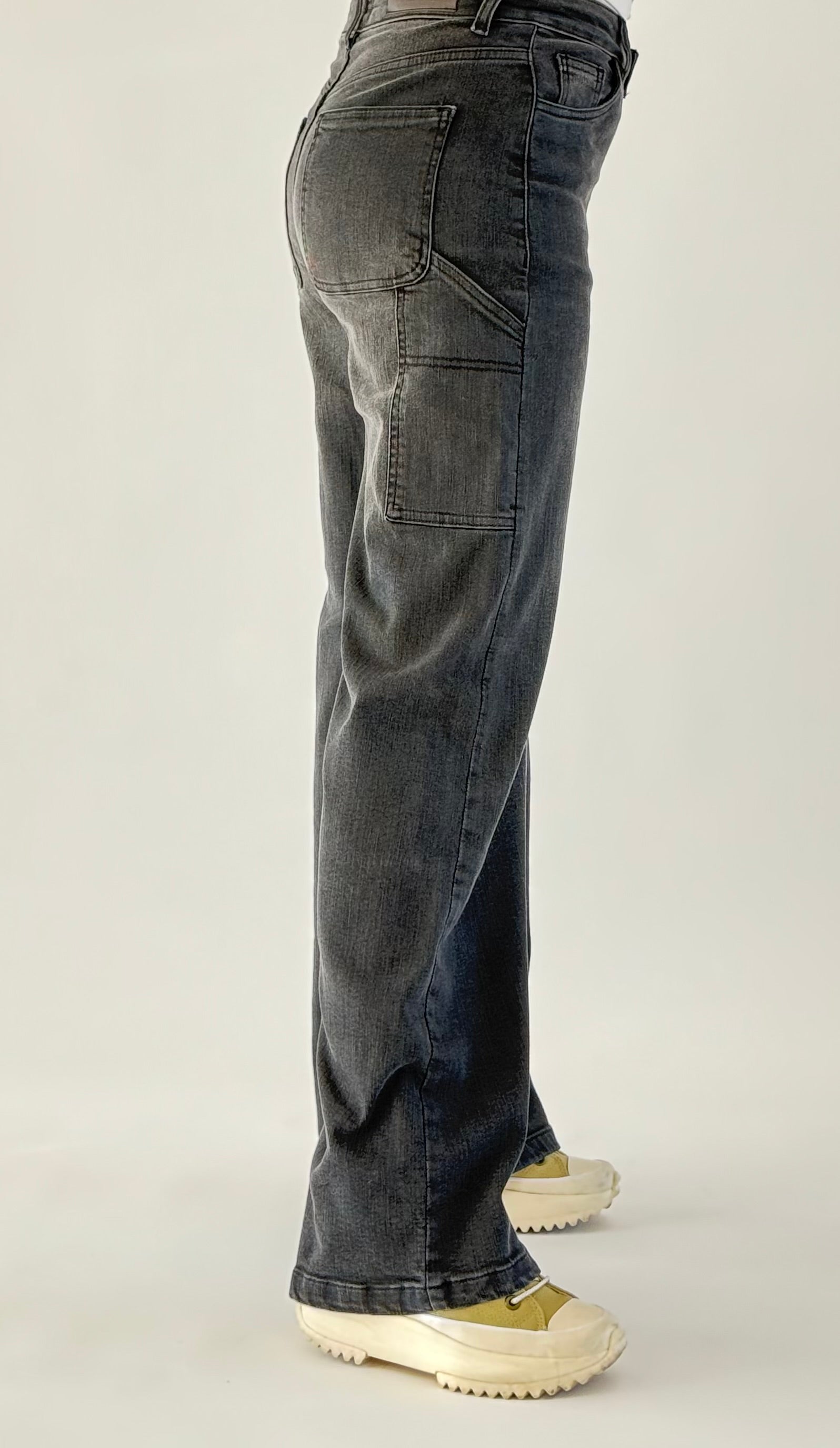 Jean Baggy ample à poche marteau