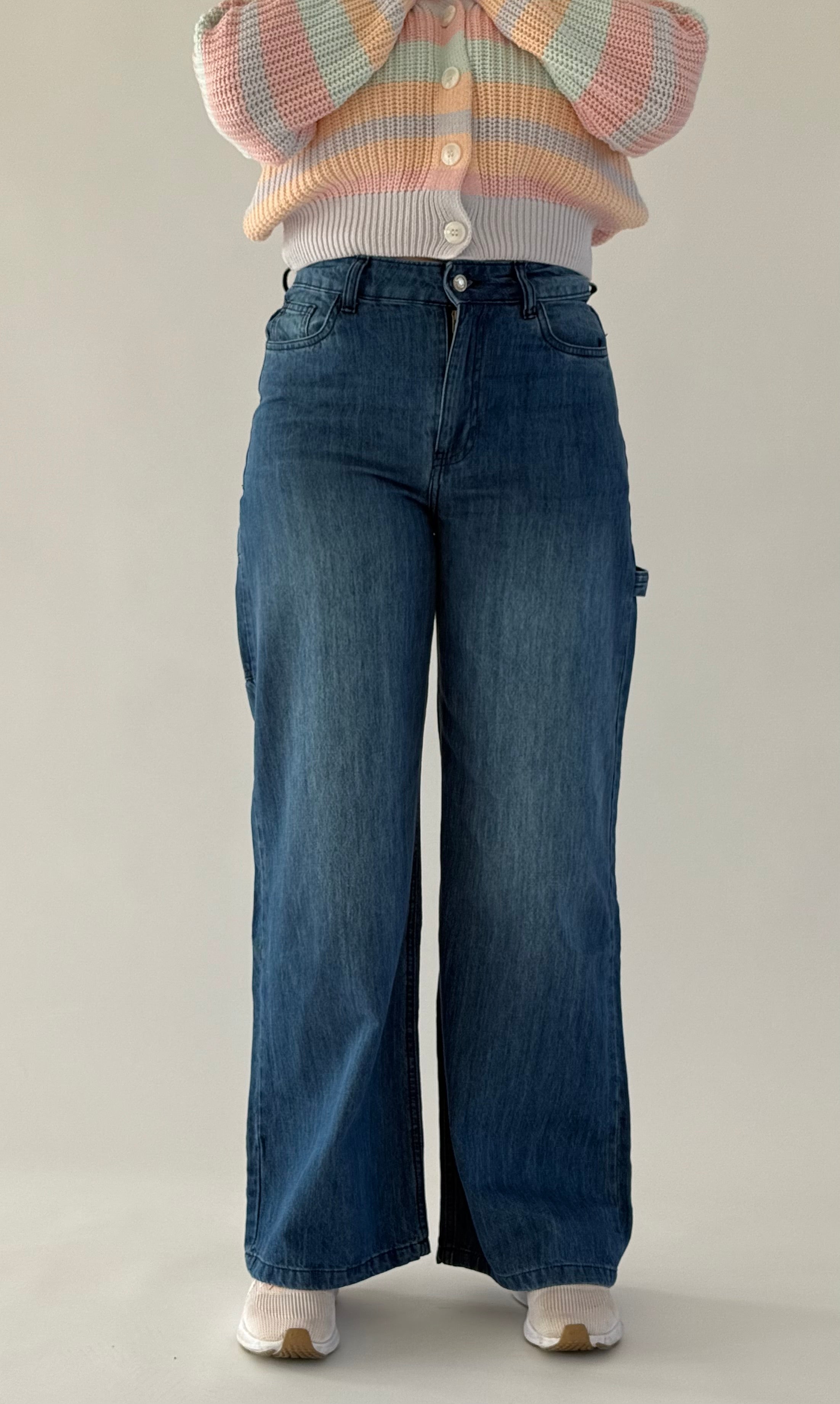 Jean Baggy ample à poche marteau