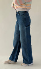 Jean Baggy ample à poche marteau