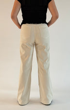 Jean Baggy Taille Haute avec Ourlet