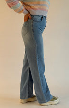 Jean straight taille haute