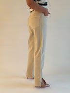 Jean straight avec fente