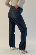 Jean straight avec fente