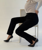 Jean straight avec fente