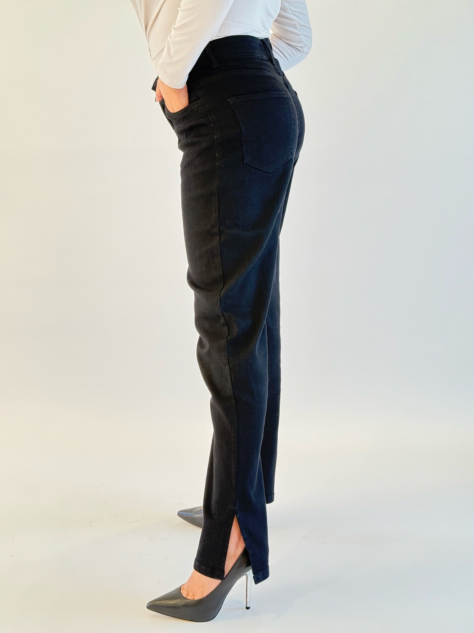 Jean Straight avec Fente