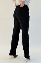 Jean straight avec fente