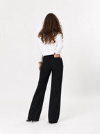 Jean Baggy Taille Haute avec Ourlet