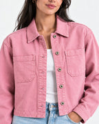 Veste Denim Rose Oversize